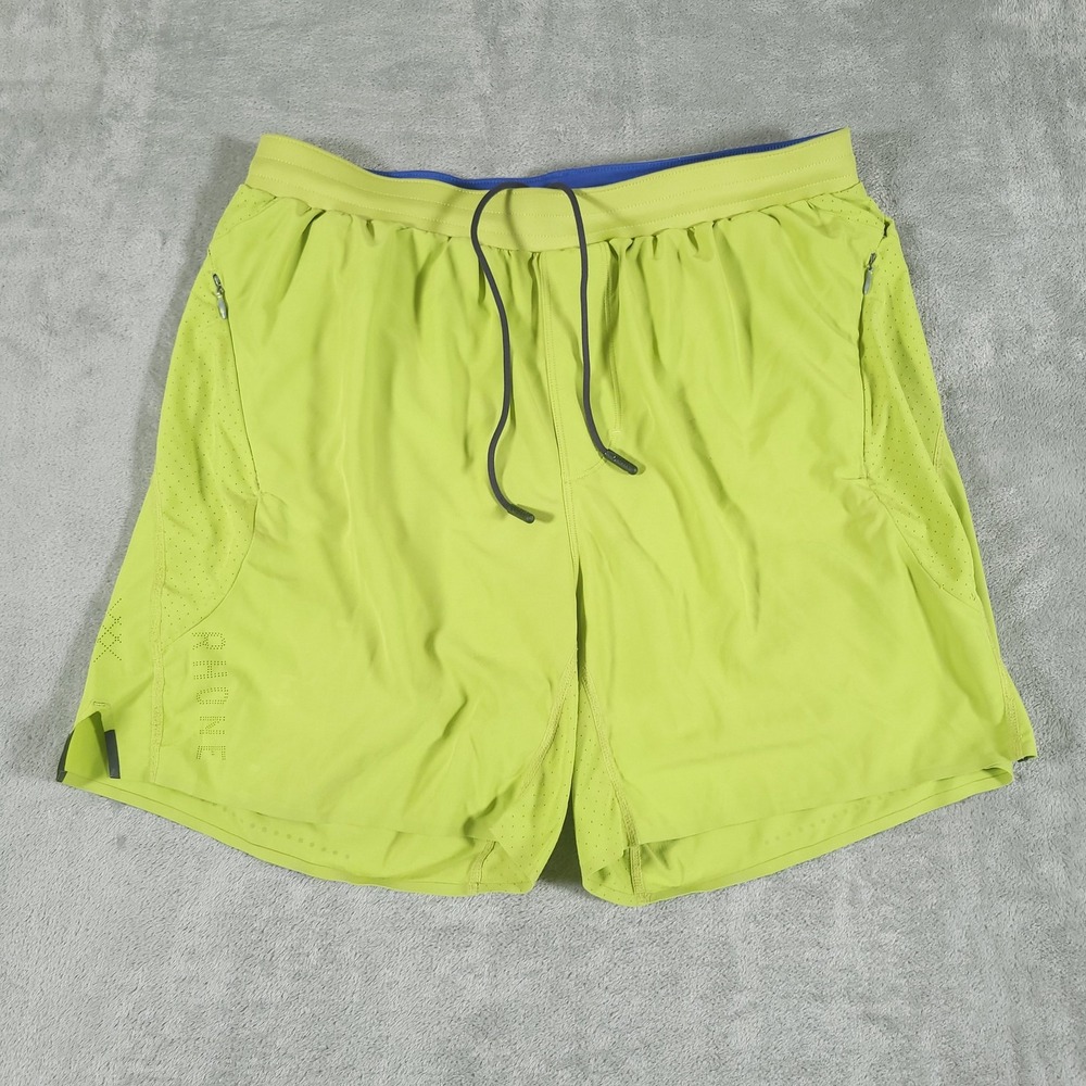 Rhone Shorts Mens‎ Medium Drawstring Athletic Gym Running Perforated Lined